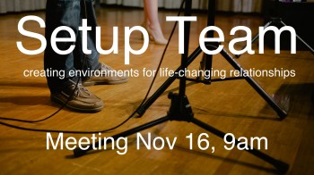 Setup Team Meeting Nov 16